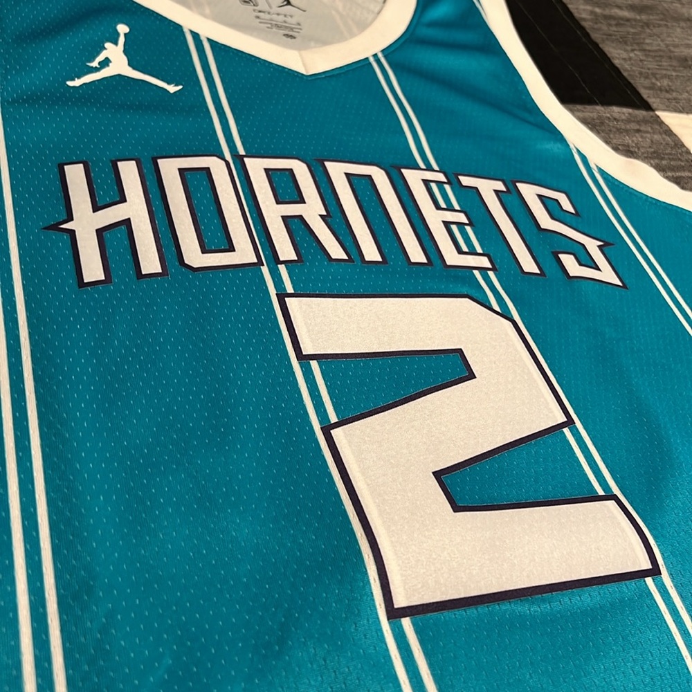 Charlotte Hornets #2 LaMelo Ball NBA Home Swingman Jersey - Picture 6 of 9